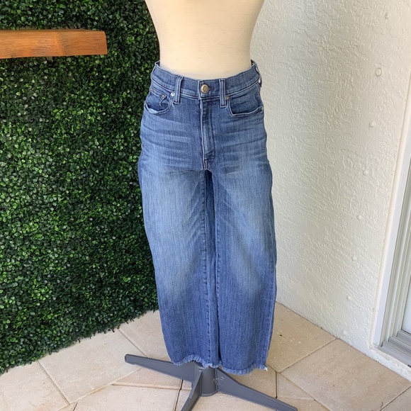 AYR The Pop Jeans, Straight Leg Frayed Hem, 30 Short - Picture 2 of 14